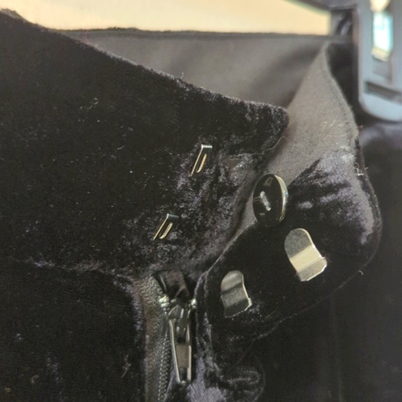 Zara High Waisted Long Velvet Gathered Ankle Trousers L - Picture 12 of 16